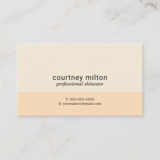 エレガントシンプルパステル美しいコンサルタント 名刺 (正面)