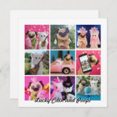 エレガントシンプルパーソナライズされた写真はがき (正面/裏面)