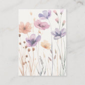 エレガントシンプルフローラアイボリー結婚詳細 エンクロージャーカード (裏面)