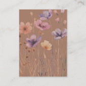 エレガントシンプルフローラモカ結婚詳細 エンクロージャーカード (裏面)