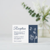 エレガントシンプルフローラモダンラン披露宴 エンクロージャーカード (スタンド正面)