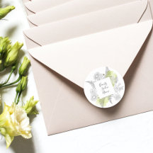 エレガントシンプルフローラ白黒