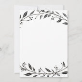 エレガントシンプルフローラ結婚s 招待状 (裏面)