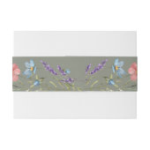 エレガントシンプルフローラ野の花サージ結婚ーズ 招待状ベリーバンド (裏面例)