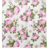 エレガントシンプルフローラ シャワーカーテン (正面)