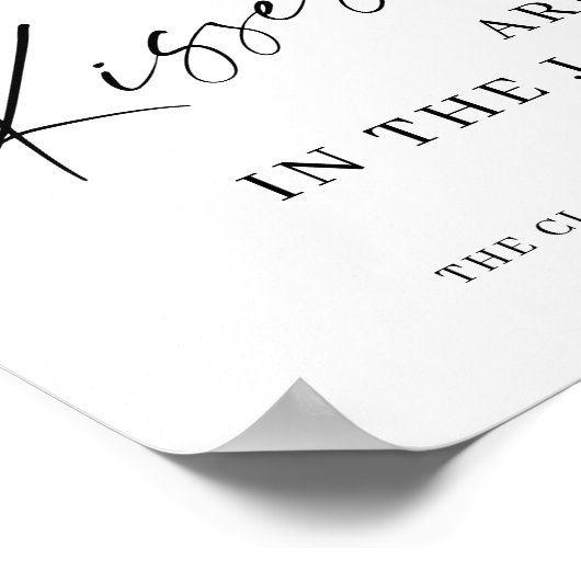 エレガントシンプルブライダルシャワー標識 ポスター (角)