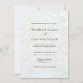 エレガントシンプルブラック&ホワイト結婚式招待状 招待状 (正面)