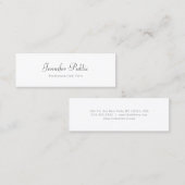 エレガントシンプルプロフェッショナルテンプレートトレンディー スキニー名刺 (正面/裏面)