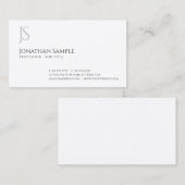 エレガントシンプルプロフェッショナルテンプレート 名刺 (正面/裏面)