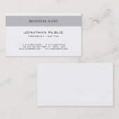 エレガントシンプルプロフェッショナルデザインモダントレンディー 名刺 (正面/裏面)