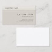 エレガントシンプルプロフェッショナルモダンテンプレート 名刺 (正面/裏面)