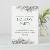 エレガントシンプルホリデーパーティー招待状 招待状 (スタンド正面)