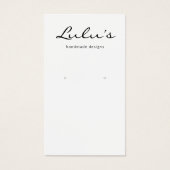 エレガントシンプルホワイトイヤリングディスプレイ (正面)