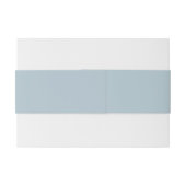 エレガントシンプルホワイトグレーモノグラム結婚ズ 招待状ベリーバンド (裏面例)