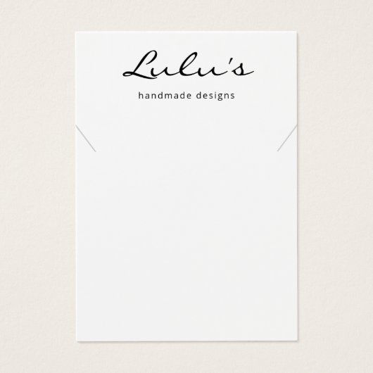 エレガントシンプルホワイトネックレスディスプレイ (正面)