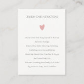 エレガントシンプルミニマルハートジュエリー気に 名刺 (正面)