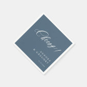 エレガントシンプルミニマルモダン結婚式 スタンダードカクテルナプキン (角)