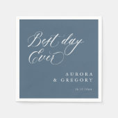 エレガントシンプルミニマルモダン結婚式 スタンダードカクテルナプキン (正面)