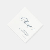 エレガントシンプルミニマルモダン結婚式 スタンダードカクテルナプキン (角)