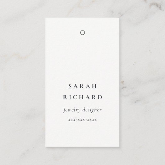 エレガントシンプルミニマルラベル名 名刺 (正面)