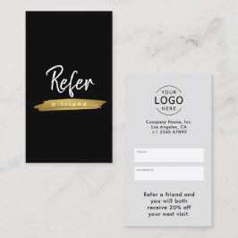 エレガントシンプルミニマル企業のロゴ 紹介カード