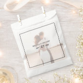 エレガントシンプルミニマル写真結婚の フェイバーバッグ (クリップ留めされた状態)