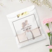 エレガントシンプルミニマル写真結婚の フェイバーバッグ (封をした状態)