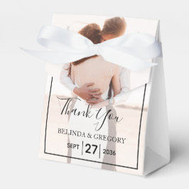 エレガントシンプルミニマル写真結婚の フェイバーボックス