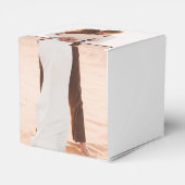 エレガントシンプルミニマル写真結婚の フェイバーボックス (裏面サイド)