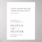 エレガントシンプルミニマル大歓迎結婚の ポスター (正面)