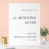 エレガントシンプルミニマル歓迎お別れブランチ アクリルサイン (ウェディング)