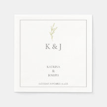 エレガントシンプルミニマル結婚主義のオリーブグリーン葉