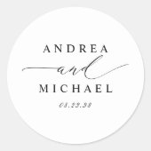 エレガントシンプルミニマル結婚主義 ラウンドシール (正面)