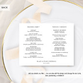 エレガントシンプルミニマル結婚、Timeline、Program