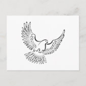 エレガントシンプルミニマル記念カード ポストカード (正面)