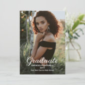 エレガントシンプルミニマル院写真 招待状 (スタンド正面)