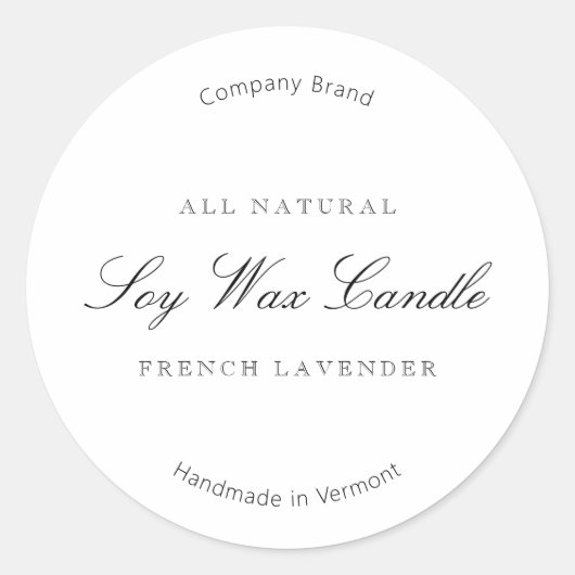 エレガントシンプルミニマル ラウンドシール (正面)