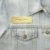 エレガントシンプルモダンテンプレートグラマー金ゴールドルック 名札 (インサイチュ)