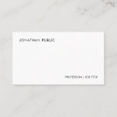 エレガントシンプルモダンテンプレートパーソナライズされた 名刺 (正面)