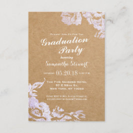 エレガントシンプルモダンバラフローラフェイク銀 招待状