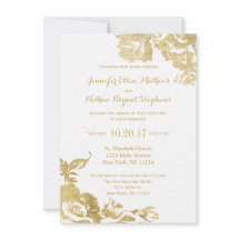 エレガントシンプルモダンバラフローラ結婚金ゴールド