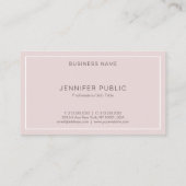 エレガントシンプルモダンプロフェッショナルプレーントレンディー 名刺 (裏面)