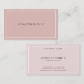 エレガントシンプルモダンプロフェッショナルプレーントレンディー 名刺 (正面/裏面)