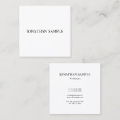 エレガントシンプルモダンプロフェッショナル スクエア名刺 (正面/裏面)