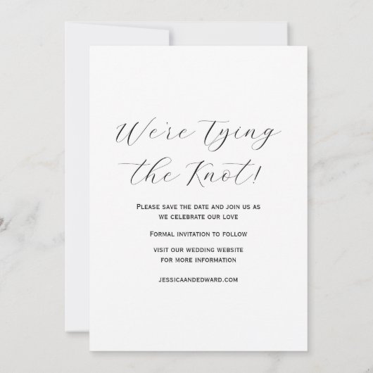 エレガントシンプルモダンミニマルScript Photo Chic (裏面)