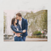 エレガントシンプルモダンミニマ結婚リスト詳細 エンクロージャーカード (裏面)