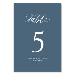 エレガントシンプルモダンミニマ結婚リスト テーブルナンバー