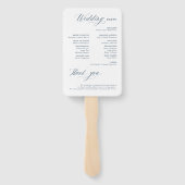 エレガントシンプルモダンミニマ結婚リスト ハンドファン (裏面)