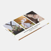 エレガントシンプルモダンモノグラム3枚結婚の写真 ゲストブック (コーナー)