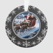 エレガントシンプルモダンヴィンテージ家族クリスマス オーナメント (正面)